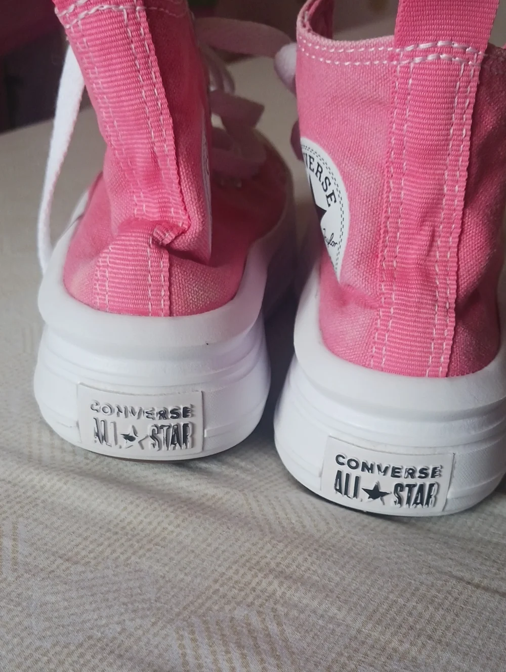 Pink Platform Converse